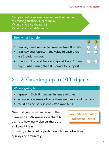 Step Counting (For Numbers Upto 100)